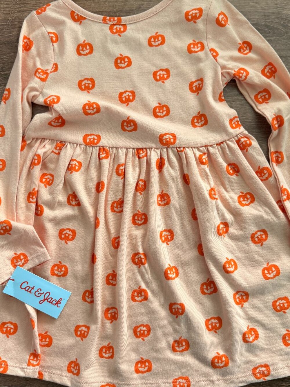 Cat & Jack Halloween Pumpkin Dress Girls 5T NWT